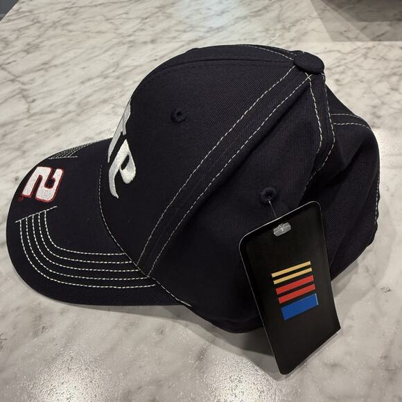 Team Penske Hat Cap Snap Back One Size Navy White NASCAR Racing‎ Brad Keselowski - Picture 5 of 11